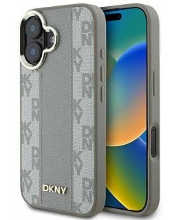 Case DKNY DKHMP16SPCPVSLE iPhone 16 6.1" beige/beige hardcase Checkered Pattern Magsafe