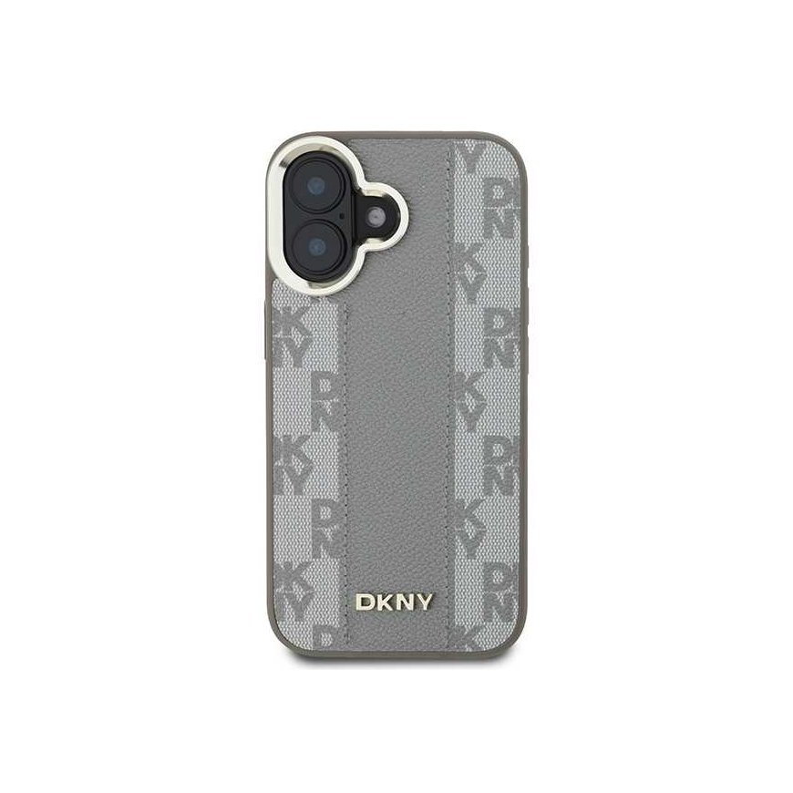 Dėklas DKNY DKHMP16SPCPVSLE iPhone 16 6.1" smėlio spalva/beige hardcase Checkered Pattern Magsafe – 2
