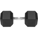 Gumuotas ketaus hantelis HEX 35 kg REBEL ACTIVE