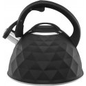 Kettle with whistle Diamond 2.5 l black AMBITION