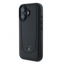 Dėklas Mercedes MEHCP16SARMBK iPhone 16 6.1" juoda/juodas hardcase Leather Urban