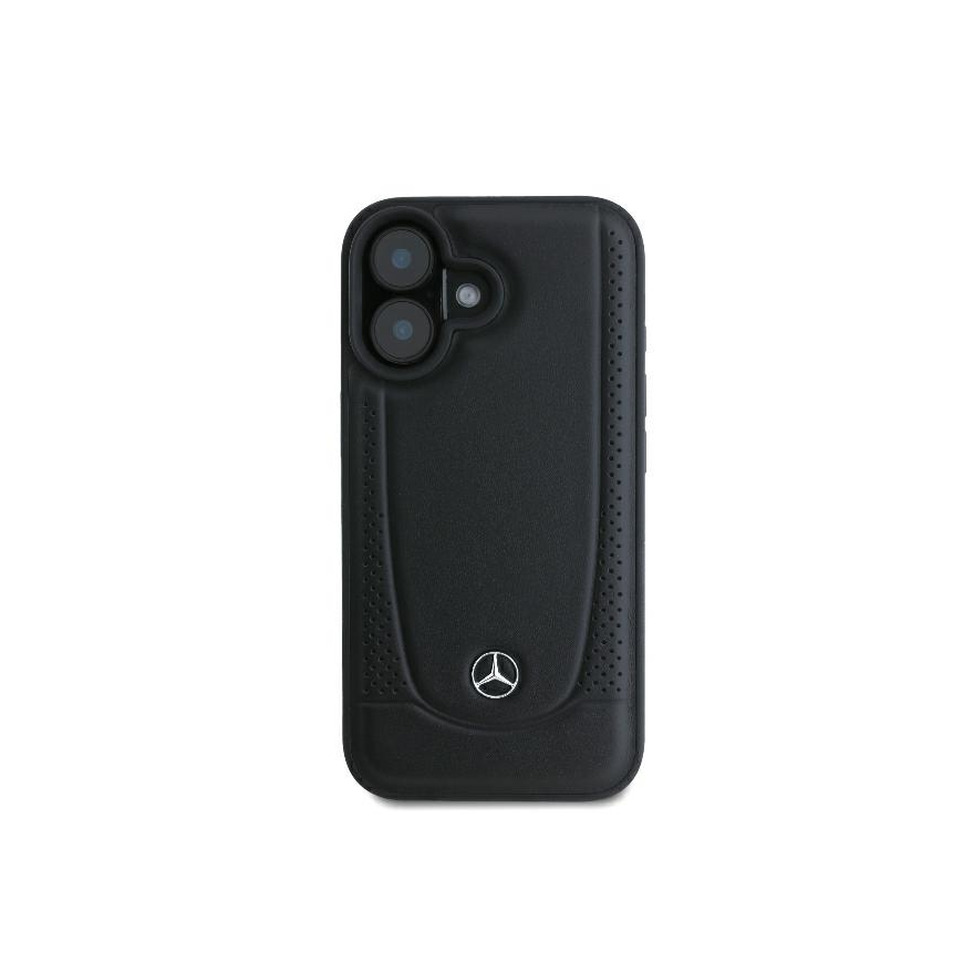 Case Mercedes MEHCP16SARMBK iPhone 16 6.1" black/black hardcase Leather Urban – 4