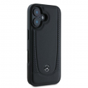 Case Mercedes MEHCP16SARMBK iPhone 16 6.1" black/black hardcase Leather Urban Case Mercedes MEHCP16SARMBK iPhone 16 6.1" black/black hardcase Leather Urban