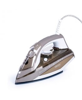 Camry Premium CR 5018 Höyrysilitysrauta Ceramic Ultra Glide -pohjalevy 3000 W Ruskea, Harmaa, Valkoinen
