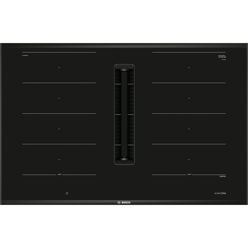 Bosch Serie 8 PXX895D66E plīts virsmas sildelements Melns Iebūvēts 80 cm Zonas indukcijas plīts 4 zo – 3