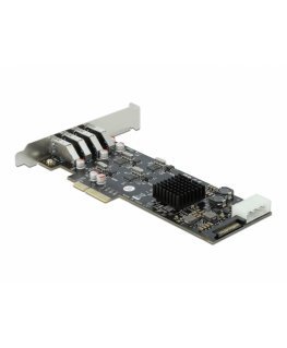 DeLOCK 89008 интерфейсная карта/адаптер Внутренний PCIe, SATA, USB 3.2 Gen 1 (3.1 Gen 1)
