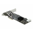 DeLOCK 89008 liidesekaart/adapter Sisemine PCIe, SATA, USB 3.2 Gen 1 (3.1 Gen 1) DeLOCK 89008 liidesekaart/adapter Sisemine PCIe, SATA, USB 3.2 Gen 1 (3.1 Gen 1)