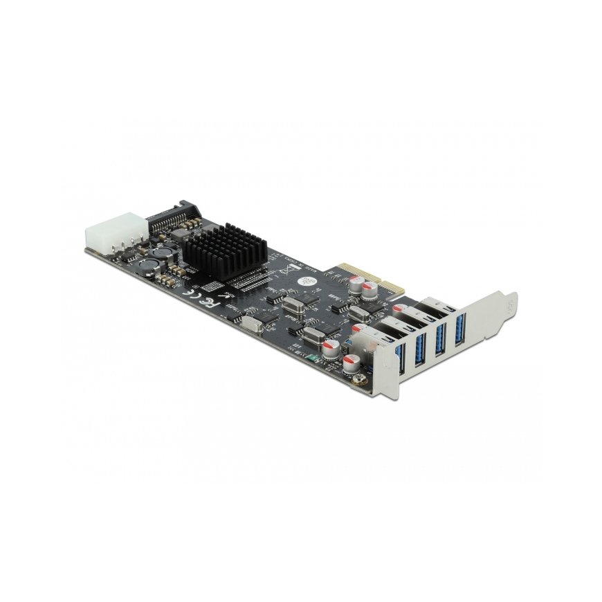 DeLOCK 89008 интерфейсная карта/адаптер Внутренний PCIe, SATA, USB 3.2 Gen 1 (3.1 Gen 1) – 2