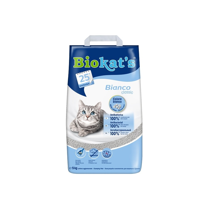 Sand for cat toilets : Gimborn Biokats Bianco 5kg