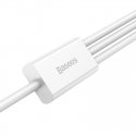 Baseus Superior USB-kaabel USB 2.0 1,5 m USB A USB C/Micro USB A/Lightning Valge Baseus Superior USB-kaabel USB 2.0 1,5 m USB A USB C/Micro USB A/Lightning Valge