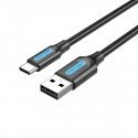 Vention USB 2.0 A Male to C Male 3A Cable 0.25M Black