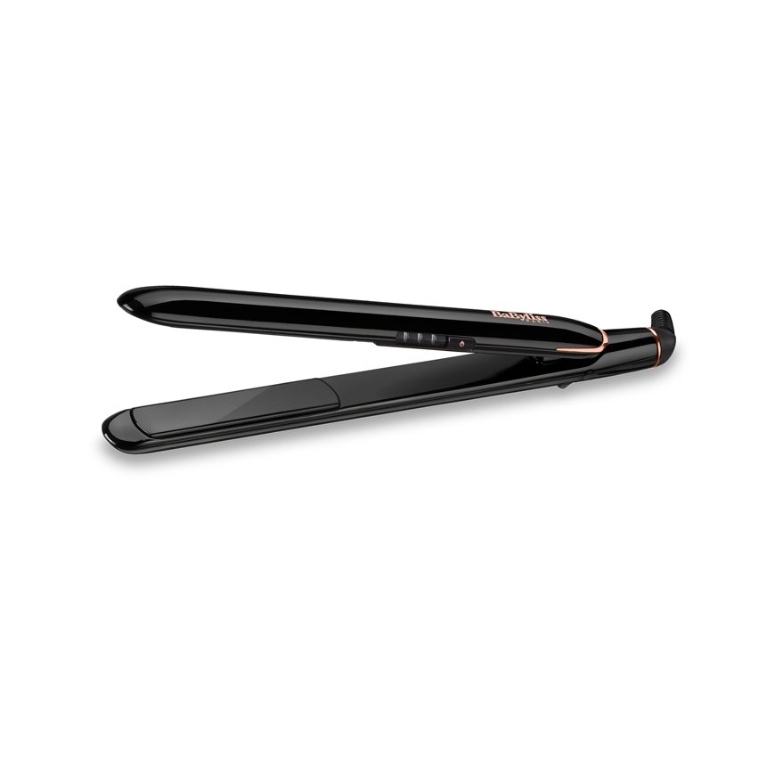 BaByliss ST255E hair styling tool Straightening iron Warm Black, Gold 2 m