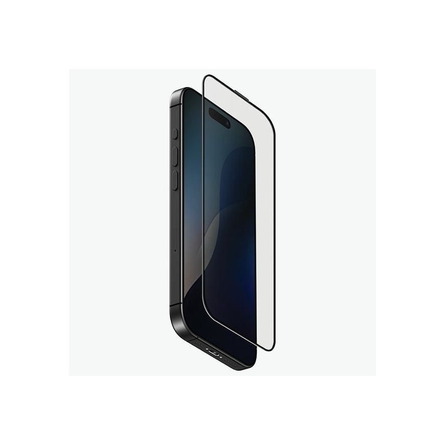 Uniq Optix Vivid tempered glass with applicator for iPhone 16 Plus