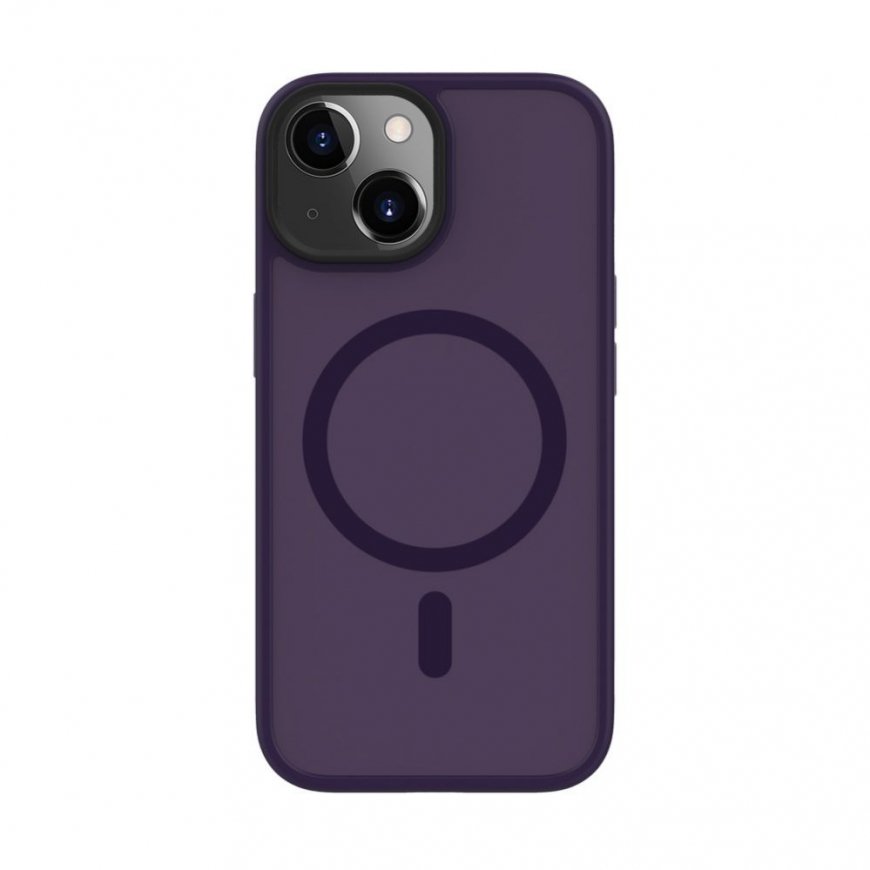 Apple iPhone 14 Hybrid Case With Magnetic PC+TPU Deep Purple