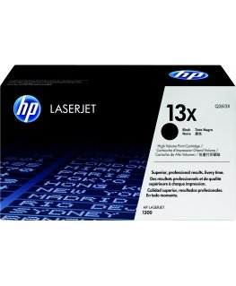 HP 13X High Yield Black Original LaserJet Toner Cartridge tonerio kasetė 1 vnt Originalus Juoda