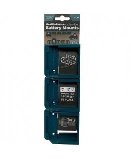 Makita 18V LXT battery holders, StealthMounts [BM-MK18-BLU-6] 6 pcs.