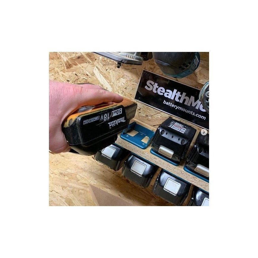 Makita 18V LXT battery holders, StealthMounts [BM-MK18-BLU-6] 6 pcs. – 5