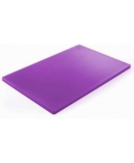 HACCP HDPE kitchen cutting board for allergy sufferers 45x30cm purple - Hendi 825570