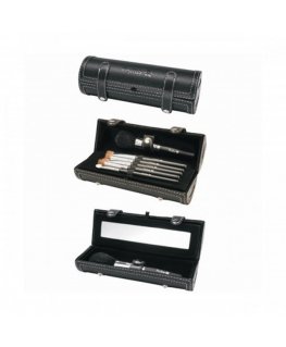 Eurostil With mirror case Set of 7 Makeup Brushes
