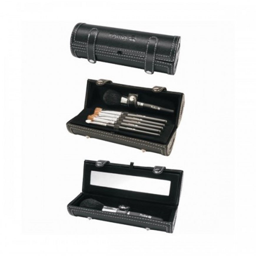 Eurostil With mirror case Set of 7 Makeup Brushes
