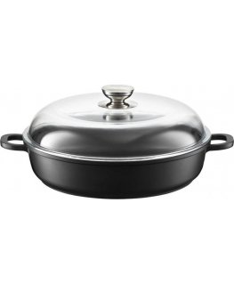 Deep Magnat frying pan / frying pan with lid 26 cm AMBITION