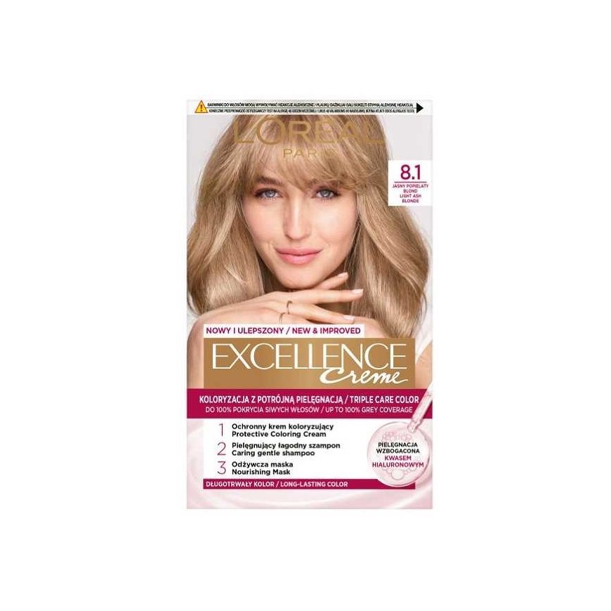 LOREAL Excellence Creme hair dye 8.1 Light light gray blond