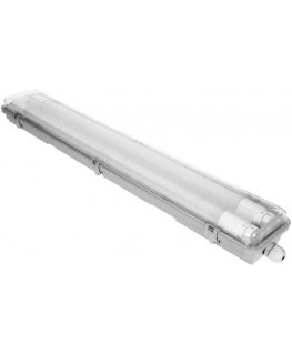 Orno VUMBI II T8 LED 2x9W dust-resistant lamp with T8 LED fluorescent lamps, 1800lm, IP65, 4000K