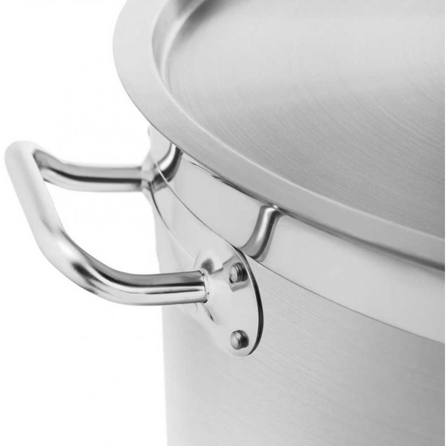 Royal Catering Steel pot with measuring cup lid for electric gas induction cooker, 130 l – 4