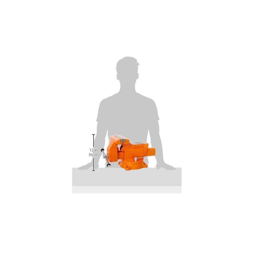 Šaltkalvio spaustuvai, HEAVY DUTY 200mm 30kg. 360° pasukamas. Keičiamos lūpos Truper® – 2