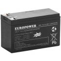 Battery AGM EUROPOWER series EPL 12V 7.2Ah T1