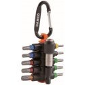 Tip set Bahco T10-T40 "sticky Torx" with magnetic holder, 11pcs, with carbine Tip set Bahco T10-T40 "sticky Torx" with magnetic holder, 11pcs, with carbine
