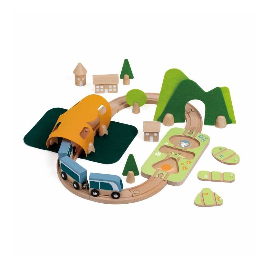 Classic World Wooden train track Railway