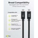 Kabelis USB-C USB4 v2.0 80 Gb/s 240W 16K Goobay 1,2m Kabelis USB-C USB4 v2.0 80 Gb/s 240W 16K Goobay 1,2m