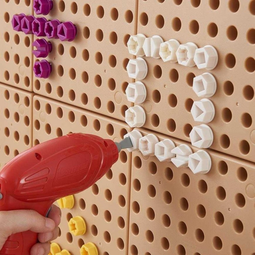 Masterkidz Spalvoti varžtai 5 formų STEM kūrybinei lentai 512 detalių Mišrios spalvos – 4
