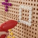 Masterkidz Colored Screws 5 Shapes STEM Creative Board 512 Pieces Mixed Colors Masterkidz Colored Screws 5 Shapes STEM Creative Board 512 Pieces Mixed Colors