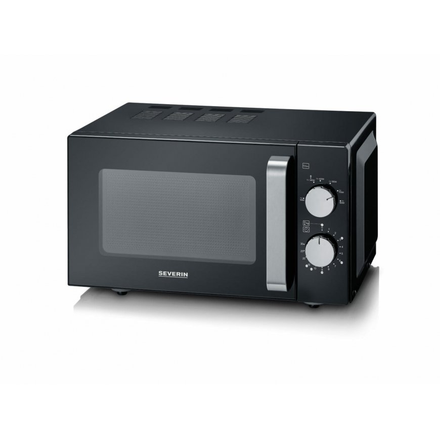 Severin MW 7761 microwave Countertop Solo microwave 20 L 800 W Black, Stainless steel – 2