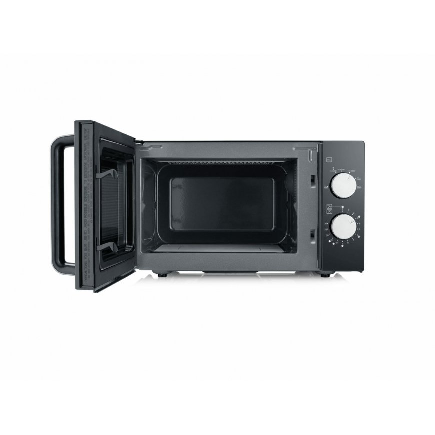 Severin MW 7761 mikroviļņu krāsns Novietojams uz galda Solo mikrovilnis 20 L 800 W Melns, Nerūsējošs – 3
