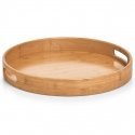 Bamboo Serving tray round, Ø 38 cm, bamboo, ZELLER Bamboo Serving tray round, Ø 38 cm, bamboo, ZELLER