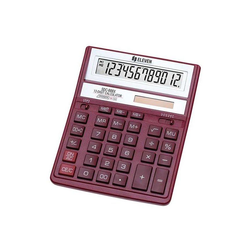 Eleven Eleven calculator SDC888XRD, Red, desktop