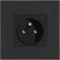 Orno Tuya Smart Wi-Fi Single Recessed Socket, Black Orno Tuya Smart Wi-Fi Single Recessed Socket, Black
