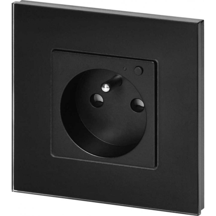 Orno Tuya Smart Wi-Fi Single Recessed Socket, Black – 2