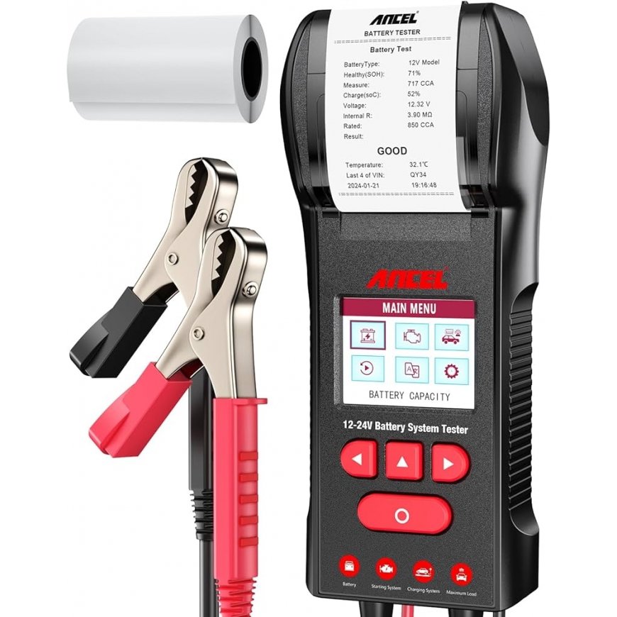 Ancel Battery Tester with printer Ancel