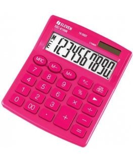 Eleven Calculator SDC810NRPKE, pink, desk, 10 seats, double power supply