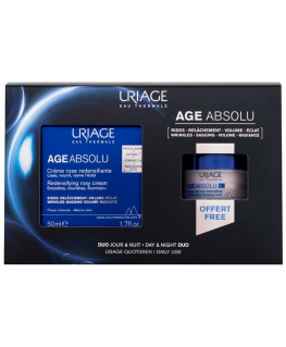 Uriage Age Absolu Day & Night Duo Day Kremas rinkinys moterims (Age Absolu Redensifying Rosy Kremas 50 ml + Age Absolu Redensify