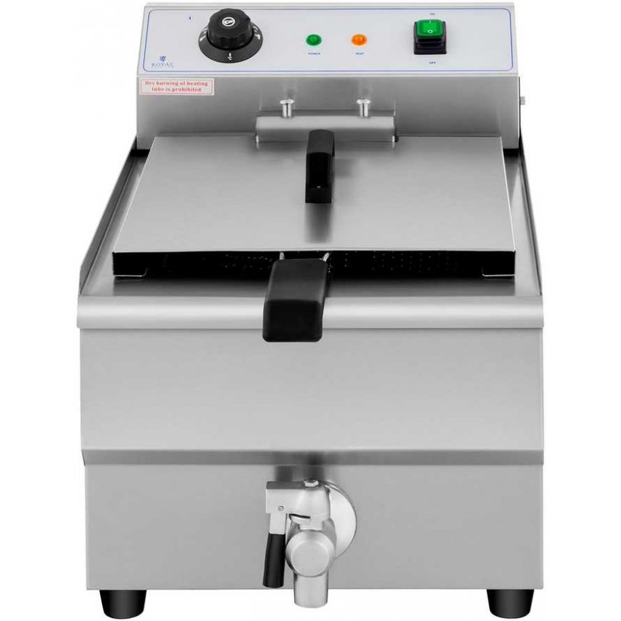 Royal Catering Deep fryer adjustable power electric electric with tap 230 V 3500W 16 L – 4
