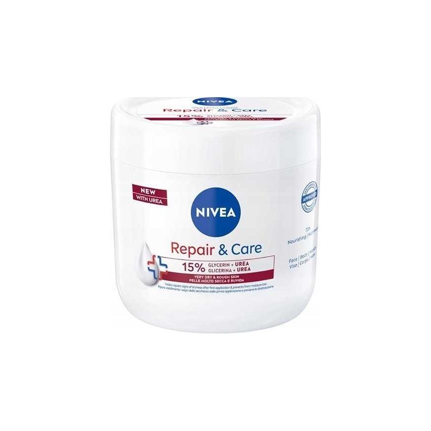Nivea Repair & Care drėkinamasis ir regeneruojantis kremas su karbamidu 400ml – 2