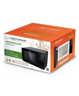 Esperanza EKO009 mikrobangų krosnelė Stalviršis Mikrobangų krosnelė be papildomų funkcijų 20 L 700 W Juoda