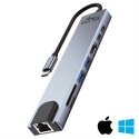 Media-Tech 8 in 1 GIGA LAN HUB - USB-C Docking Station. Ports: 1xRJ45 (1000 Mbps), 1xUSB-A 3.0, 1xUSB-A 2.0, 1 x USB-C PD 20V@5A Media-Tech 8 in 1 GIGA LAN HUB - USB-C Docking Station. Ports: 1xRJ45 (1000 Mbps), 1xUSB-A 3.0, 1xUSB-A 2.0, 1 x USB-C PD 20V@5A