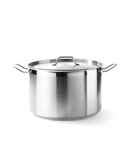 Pot średni Profi Line with lid 10 l, dia. 280 x 170 h - Hendi 831502