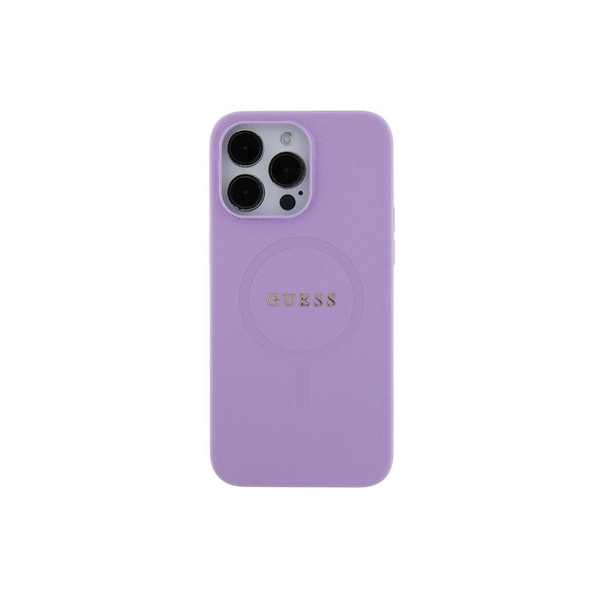 Case Guess GUHMP16SPSAHMCU iPhone 16 16 6.1" purple/violet hardcase Saffiano MagSafe